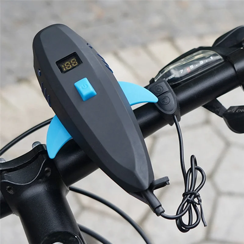 

B48B-Rechargeable Electric Bike Horn With Light, Bicycle Bell& Headlight Wireless Remote Control Headlamp