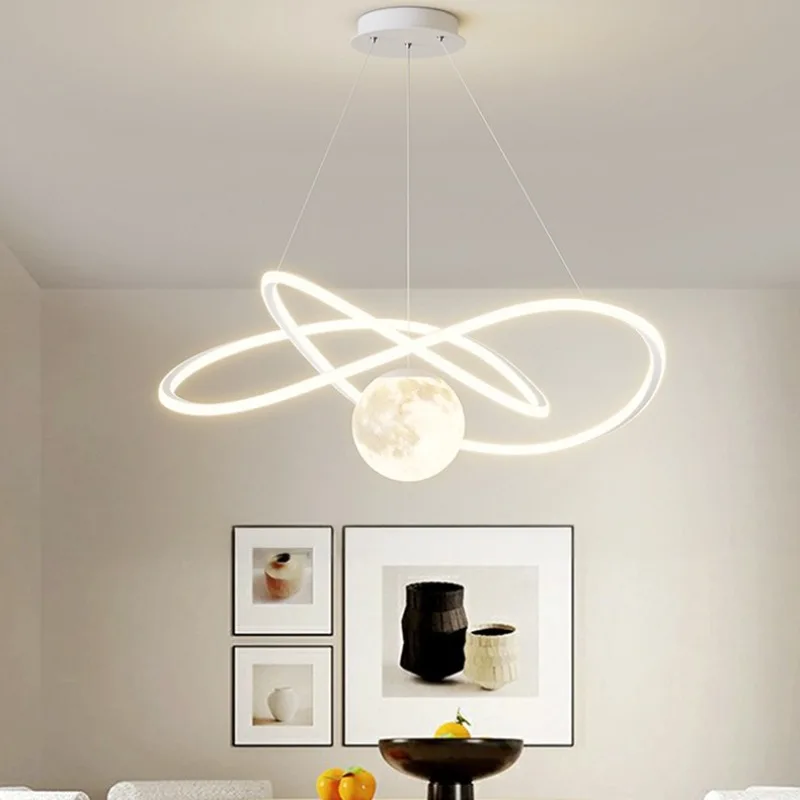 Postmodern Minimalist Pendant Lights Creative Bar Restaurant Cafe Hotel Study Table Woonkamer Art Decorative LED Lamp Fixtures