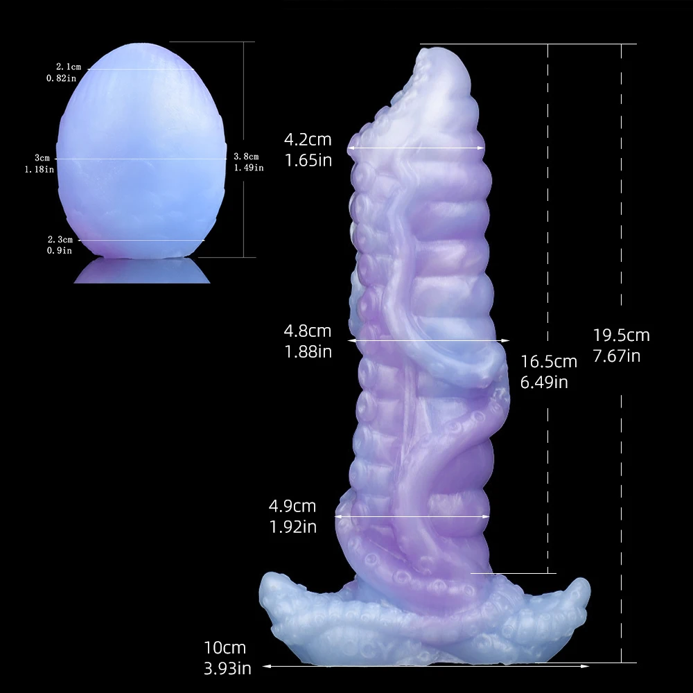 YESBUY Hollow Ovipositors Soft Silicone Ovipositor Toy Artificial Lay Five Eggs Anal Sex Toys For Couple Anus Vaginal Massager