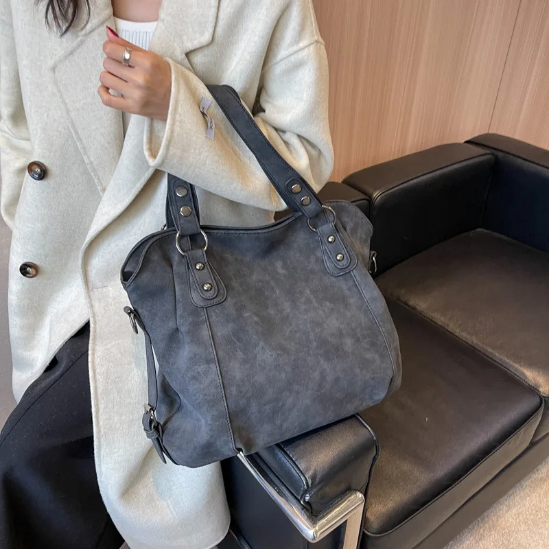 2024 New Handbag Fashionable And Simple One Shoulder Crossbody Bag  Version Large Capacity Women's Backpack  bagsfemale