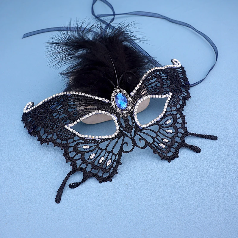 

Black Sexy Women Hollow Lace Masquerade Face Mask Princess Party Cosplay Prom Props Costume Face Eye Mask