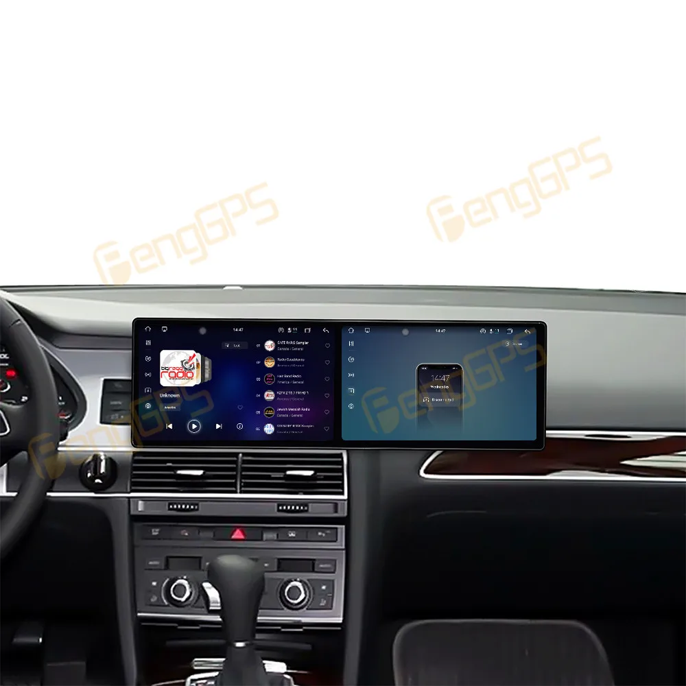 

Dual 9.1 Inch QLED Screen Car Radio For Audi A6 2010-2011 Android 15 Multimedia Player GPS Navigation Auto DSP Stereo Carplay