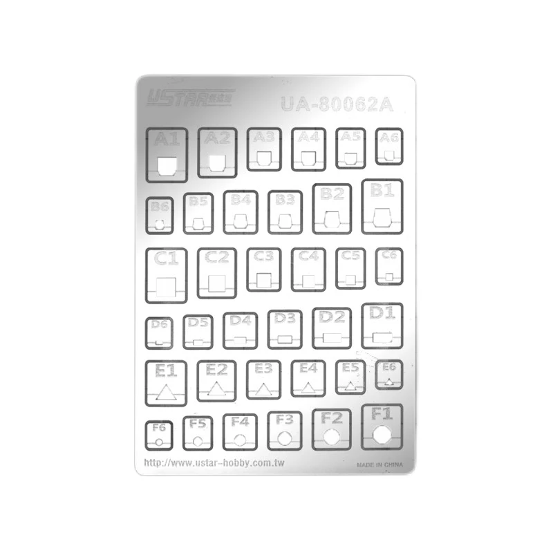 Ustar Etching Line Plate UA80026~UA90036 Model Modification Craft Tools for Hobby Modeling DIY Plastic Model Kits Tools