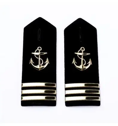 Navy Should Mark Epaulettes Sailor Stainless Steel Officer Gold Colour Men