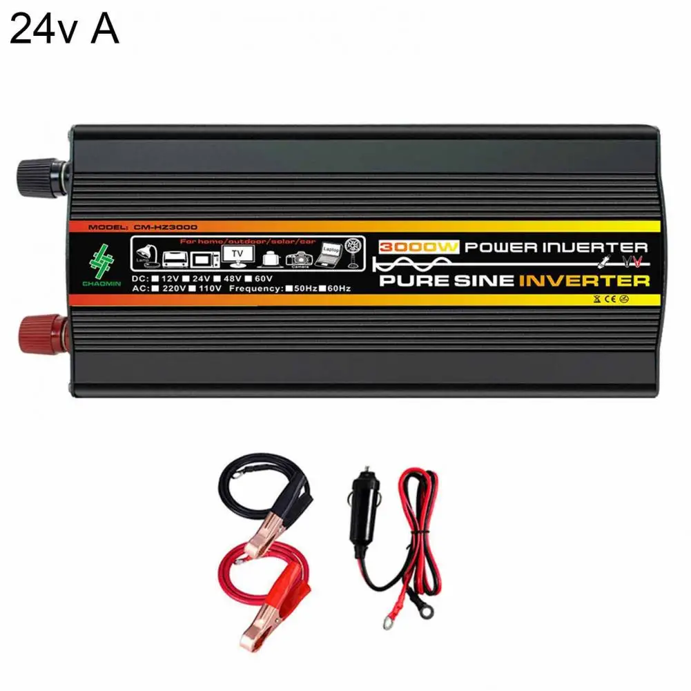 Power Inverter 1 Set Durable USB Port LED Display  12V/24V to AC 220V Car Convert Adapter Auto Accessories