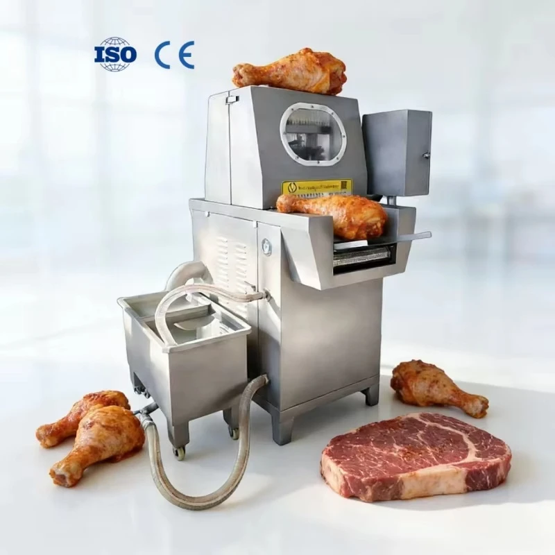 Industrial Meat Brine Injection Machine Fresh Meat Injector Steak Brine Marinator Saline Injection for Meat Processing Line