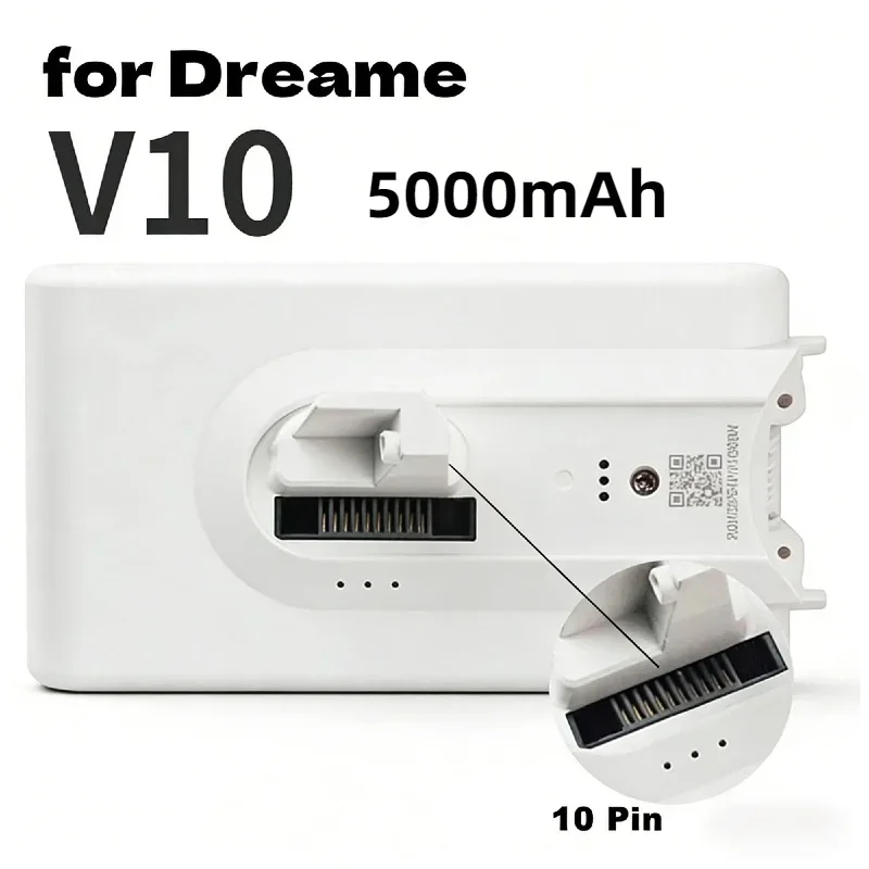 

5000mAh Lithium Ion Replacement Battery – Power Accessory for Xiaomi Dreame V8/V9/V10/V10Pro VVN3/VVN4/VVN5/XR Vacuum Cleaners