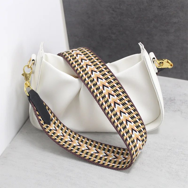 TINBERON Bag Strap for Crossbody Luxury Designer Canvas Fabric Handle Strap Bag Belt Handbag Part Accessories Shoulder Bag Strap