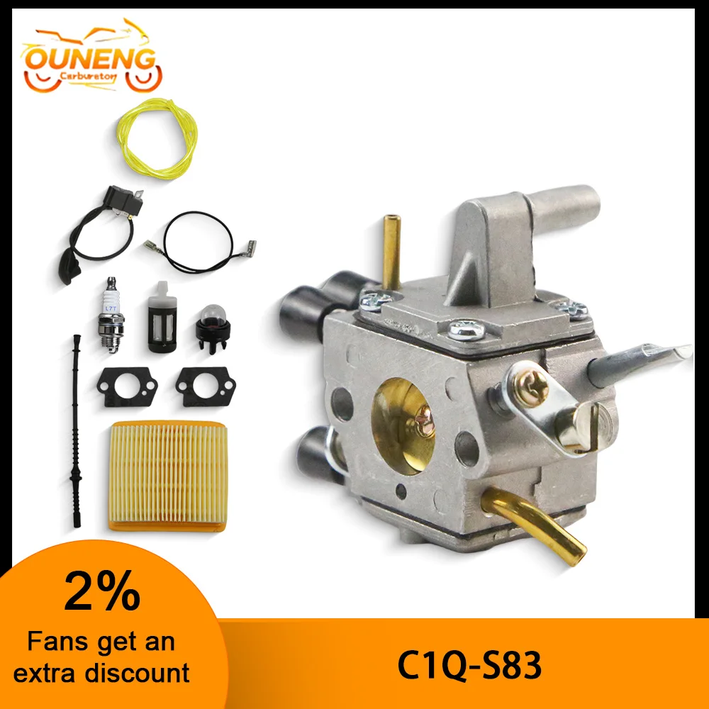 

Carburetor For Stihl FS120 FS200 FS250 FS300 FS350 FR350 FS 120 200 250 300 350 FR350 FR 450 BT 120 Zama C1Q-S51 4134-120-0651