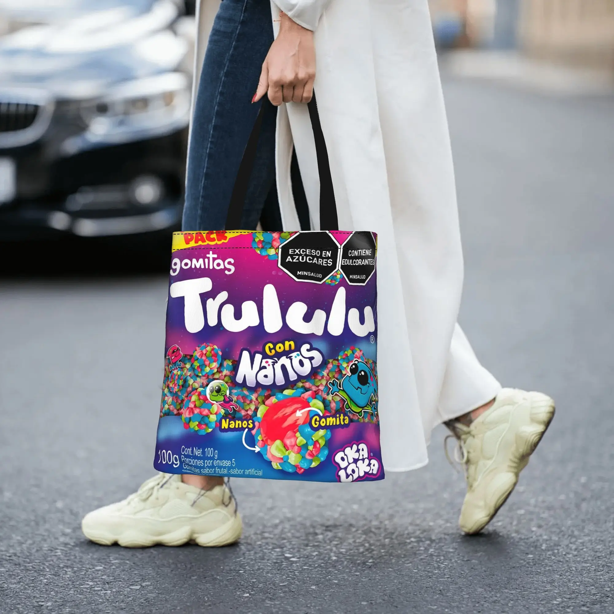 

Trululu 1 Canvas Tote Bag Perfect for Outdoor Women's Top-Handle Bags