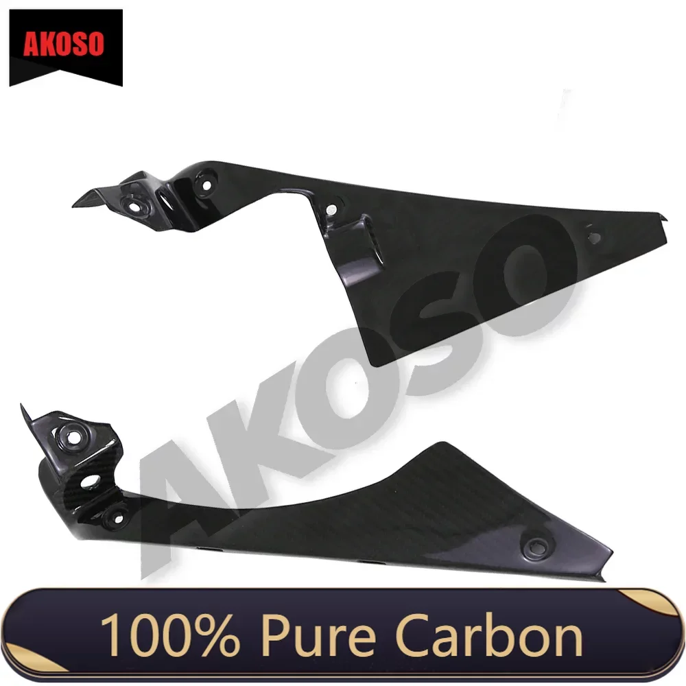 For Yamaha R6 2017+ Carbon Fiber Side Fairings Upper Covers Panels Motorcycle Modified Accessories Spare Parts