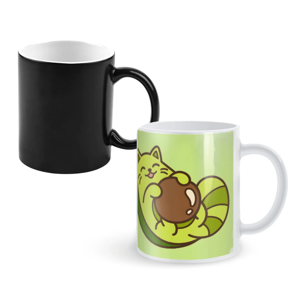 

AvogatoCoffee Mugs And Mug Creative Color Change Tea Cup Ceramic Milk Cups Novelty Gifts