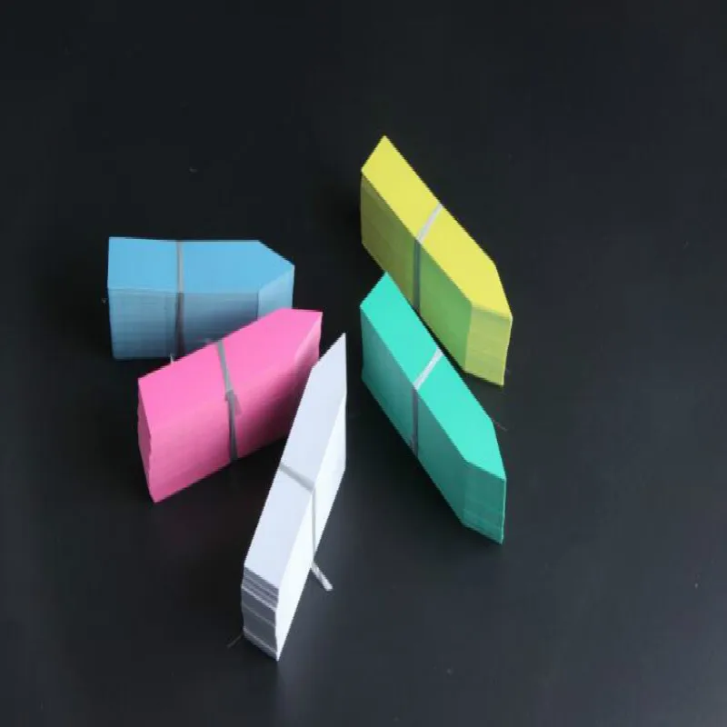 100Pcs Mini di Plastica Etichetta Pianta Seme Pot Marker Vivaio Giardino Palo Tag Strumento