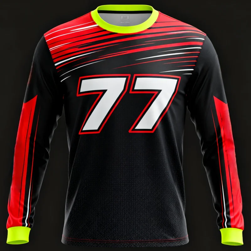 

Мужские гоночные майки с длинными рукавами с 3D-печатью: несколько вариантов цвета с цифрами, идеально подходят для гоночных команд