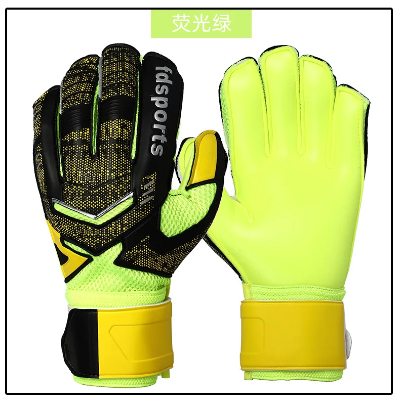 Fdsport kids Football Goalkeeper size 5 ~10 Students Special Game latex Protectors for Adults finger protection soccer gloves