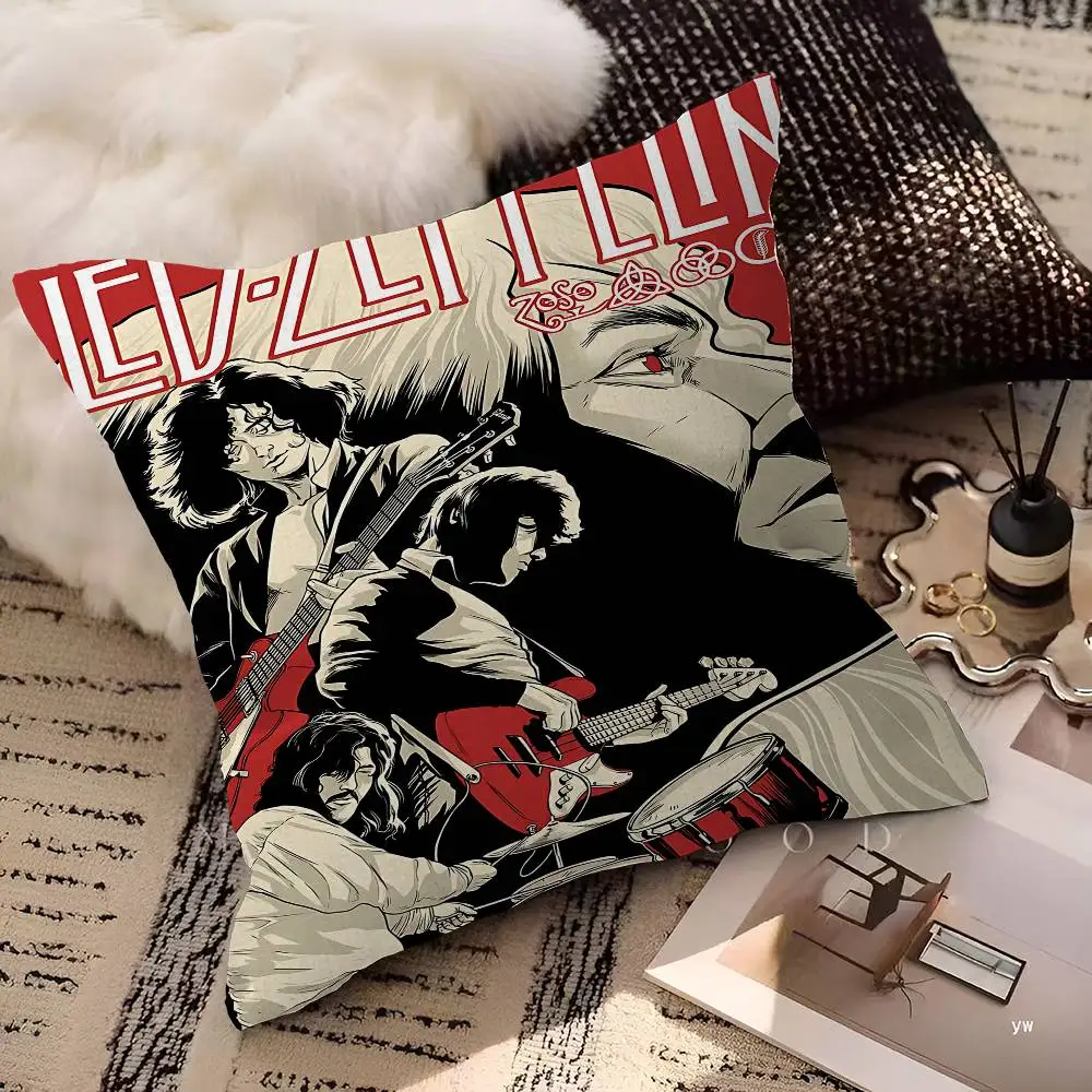 Band L-Led Z-Zeppelin Pillow Cushion Cover Pillowcase Living Room Sofa Home Decor Customized