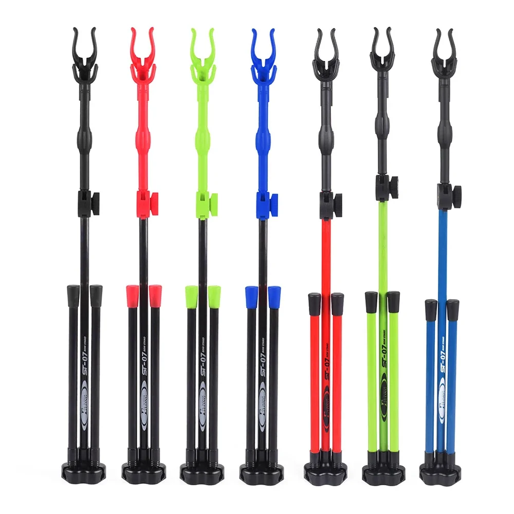 Archery Recurve Bow Stand Fiberglass Rubber Foldable Portable for Outdoor Adult Training Arrow Shooting Hunting Tool Accessories