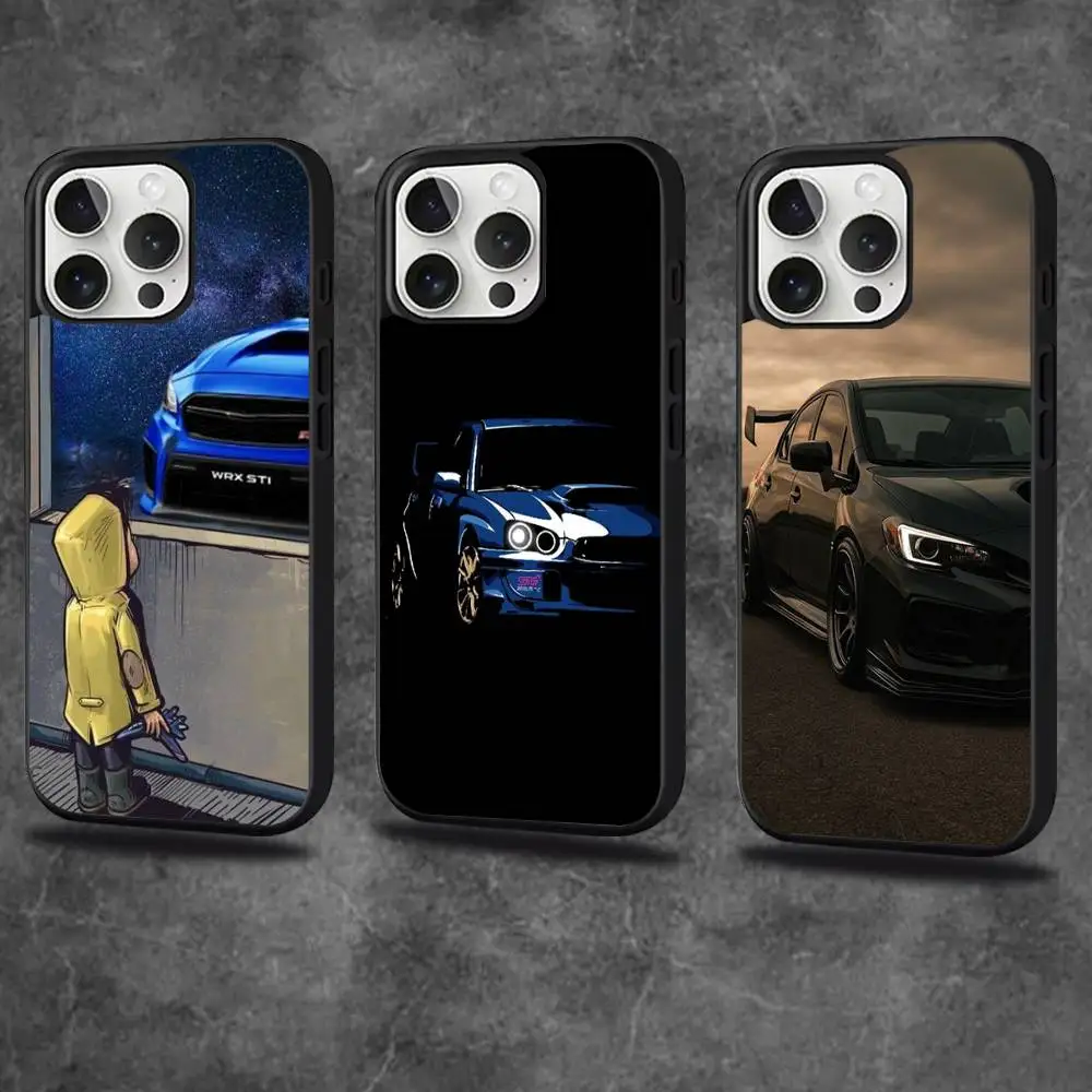 

I-Imprezas Blue Car s-s-sub- Phone Case For iPhone 16,15,14,13,12,11,Pro,Max,Plus,Mini,SE4,E Magnetic Magsafe Wireless Charging