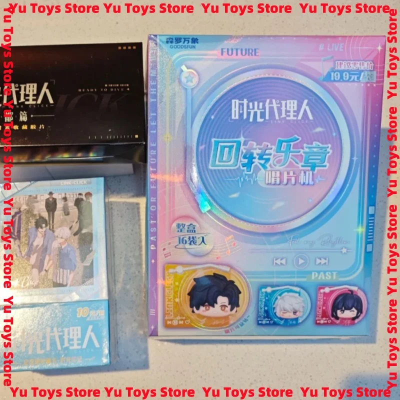 

In Stock Link Click Record Player Series Blind Box Fridge Magnet Cute Toy Collectible Trendy Mini Figure Lucas Charles Vein Jo