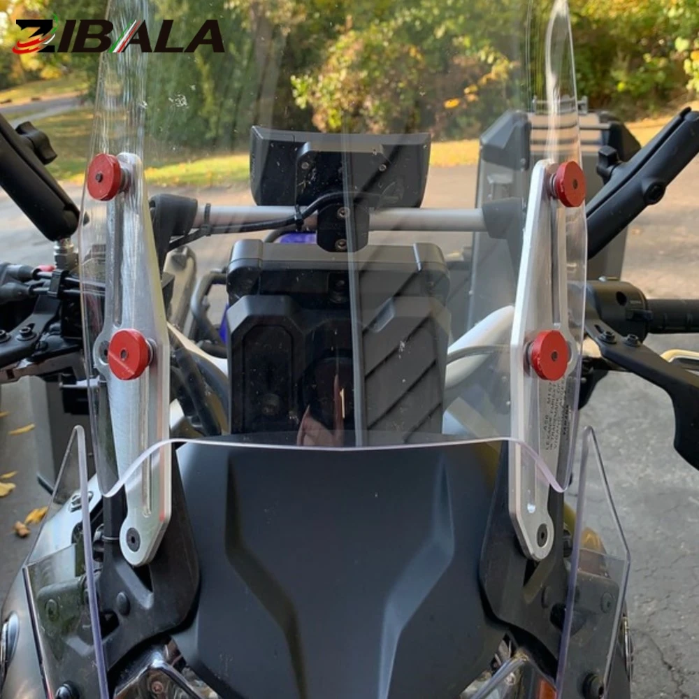 For Yamaha Tenere 700 XT700Z 2019 2020 2021 2022 2023 Windscreen Adjusters Airflow Adjustable Windscreen Wind Bracket Tenere700 3