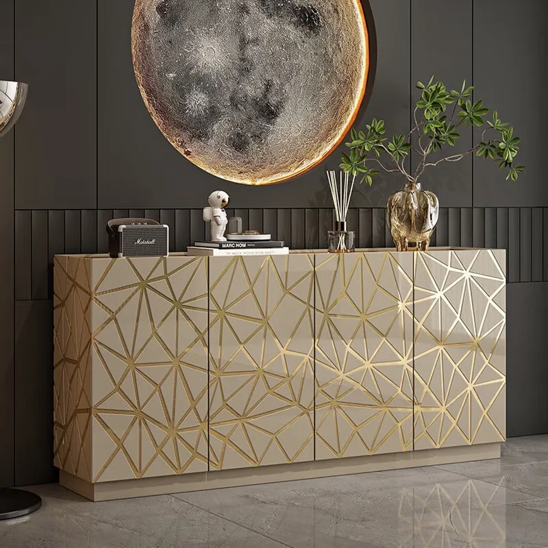 Italian porch cabinet, light luxury dining side cabinet