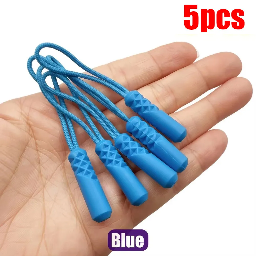 5/10 Stück Reißverschluss-Zippergriffe mit Seilenden, Ersatz-Clips für kaputte Schnallen, Reißverschlusskordel-Anhänger für Reisetaschen, Koffer, Zelte, Rucksäcke
