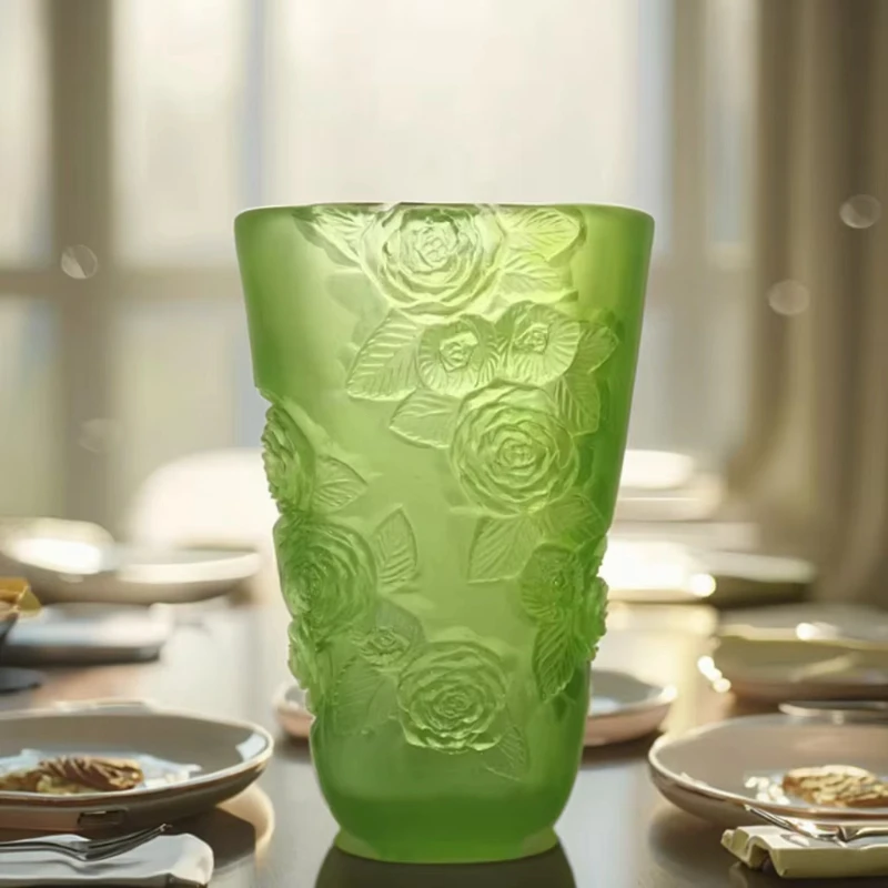 

Crystal square glass vase, modern and elegant party floral arrangement or tabletop decoration design