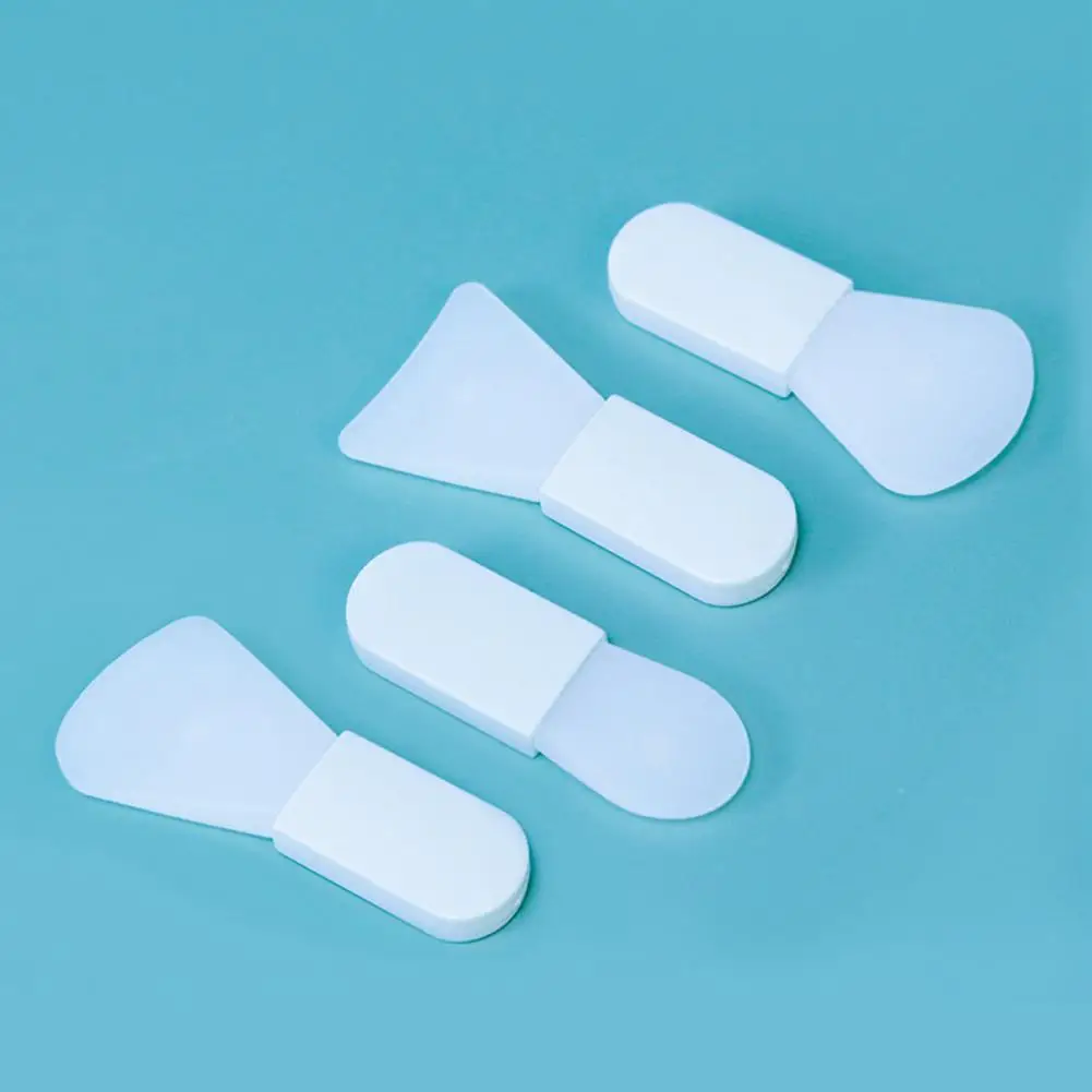 Facial Mud Brush Short Handle Multifunctional Beauty Tool Silicone Mud Film Applicator for Face Cleaning Makeup Brush