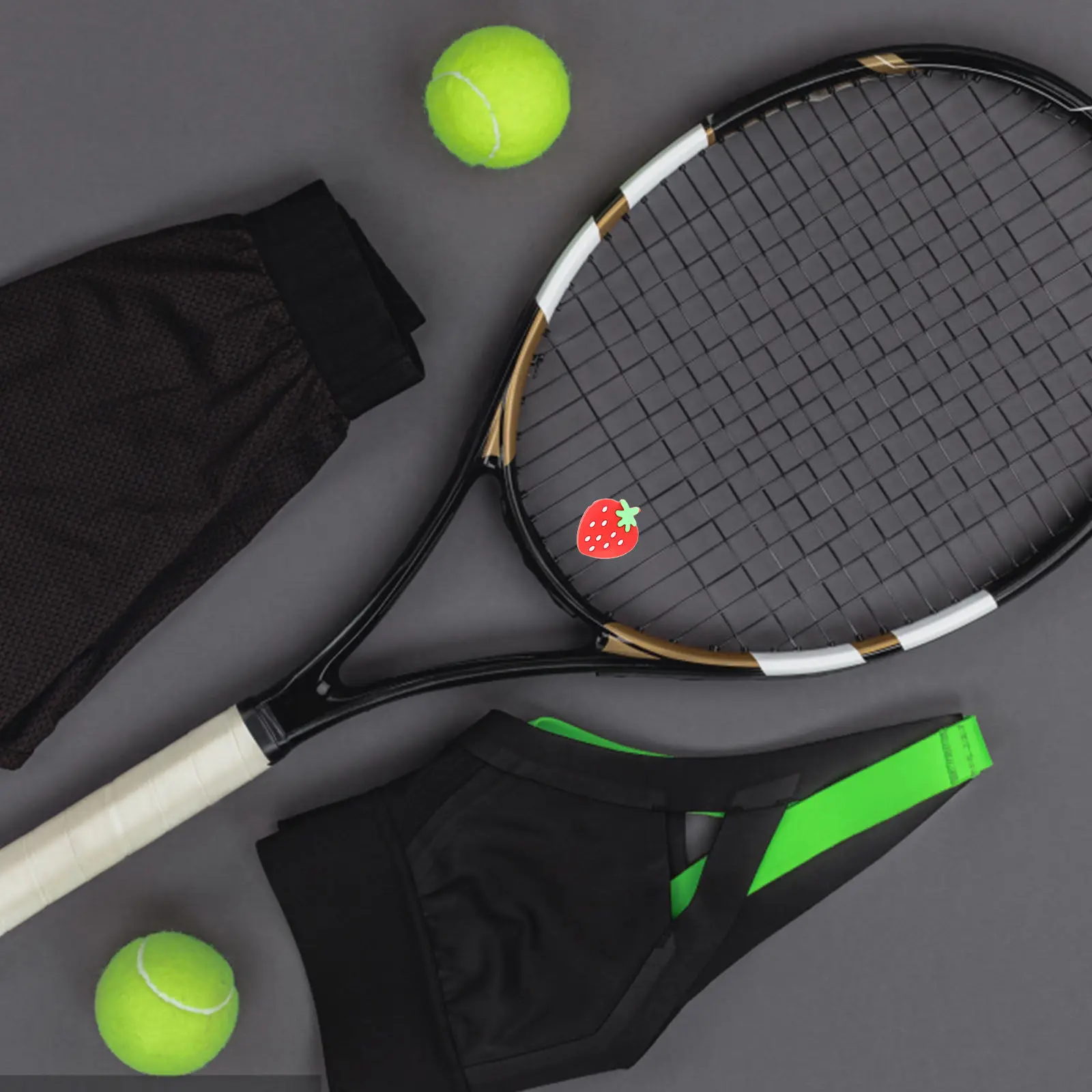 

6Pcs Tennis Racket Dampeners Silicone Vibration Absorbers for Shock Reduction Arm Comfort Lightweight Portable Gift for Players