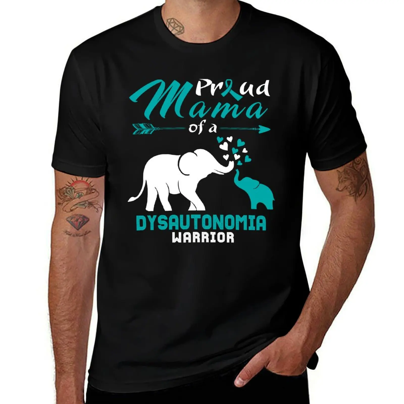 

Dysautonomia Of Proud A Warrior Mama T-Shirt Standard Fit Solid Tee Shirt