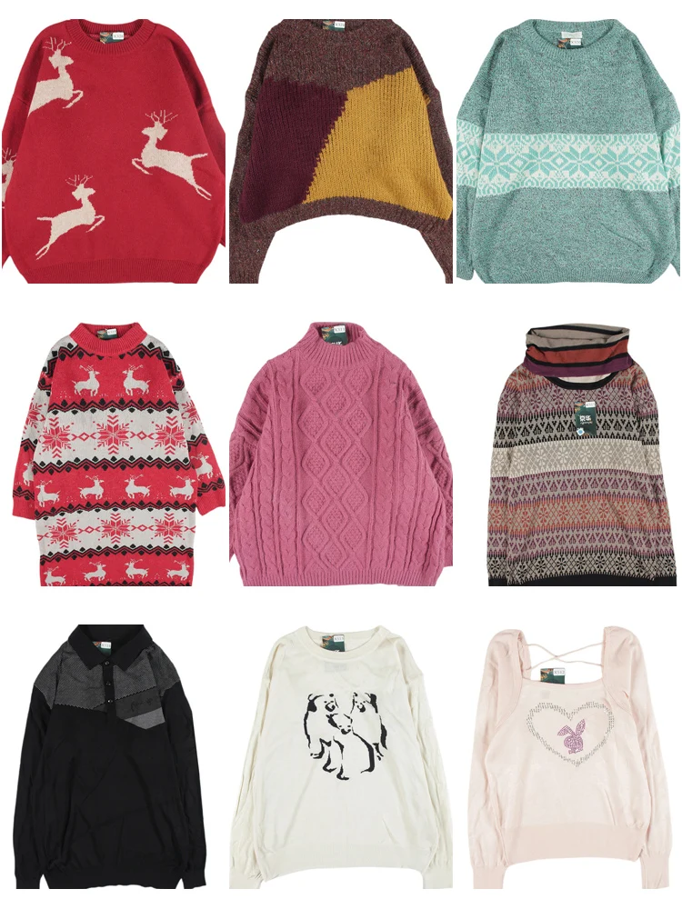 

Винтажный свободный цветной свитер Blo Fair Isle, осень-зима, японский свитер в стиле ретро, чистый цвет, круглый, Ne