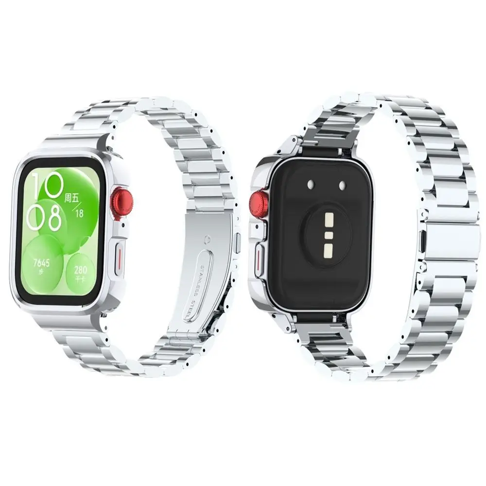 Сменный металлический ремешок для часов, гибкий металлический ремешок, модный ремешок для смарт-часов, браслет для часов HUAWEI Watch Fit3