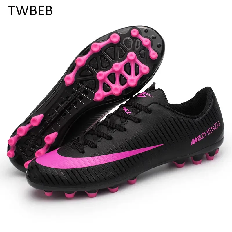 2025 Soccer Shoes Football Boots Hight Quality Outdoor Training Cleats Turf Ankle Comfortable Sport Professional Size 34-44