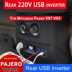 For Mitsubishi V97V93 Pajero Rear USB Charger Inverter Plug Socket Modification Pajero 4 Armrest Box USB Accessories