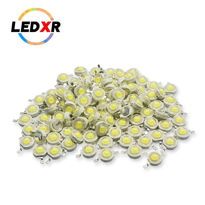 100pcs 1/3/5W high power LED 42mil chip lamp beads white light red green blue yellow full spectrum uv violet infrared 1/3/5W led