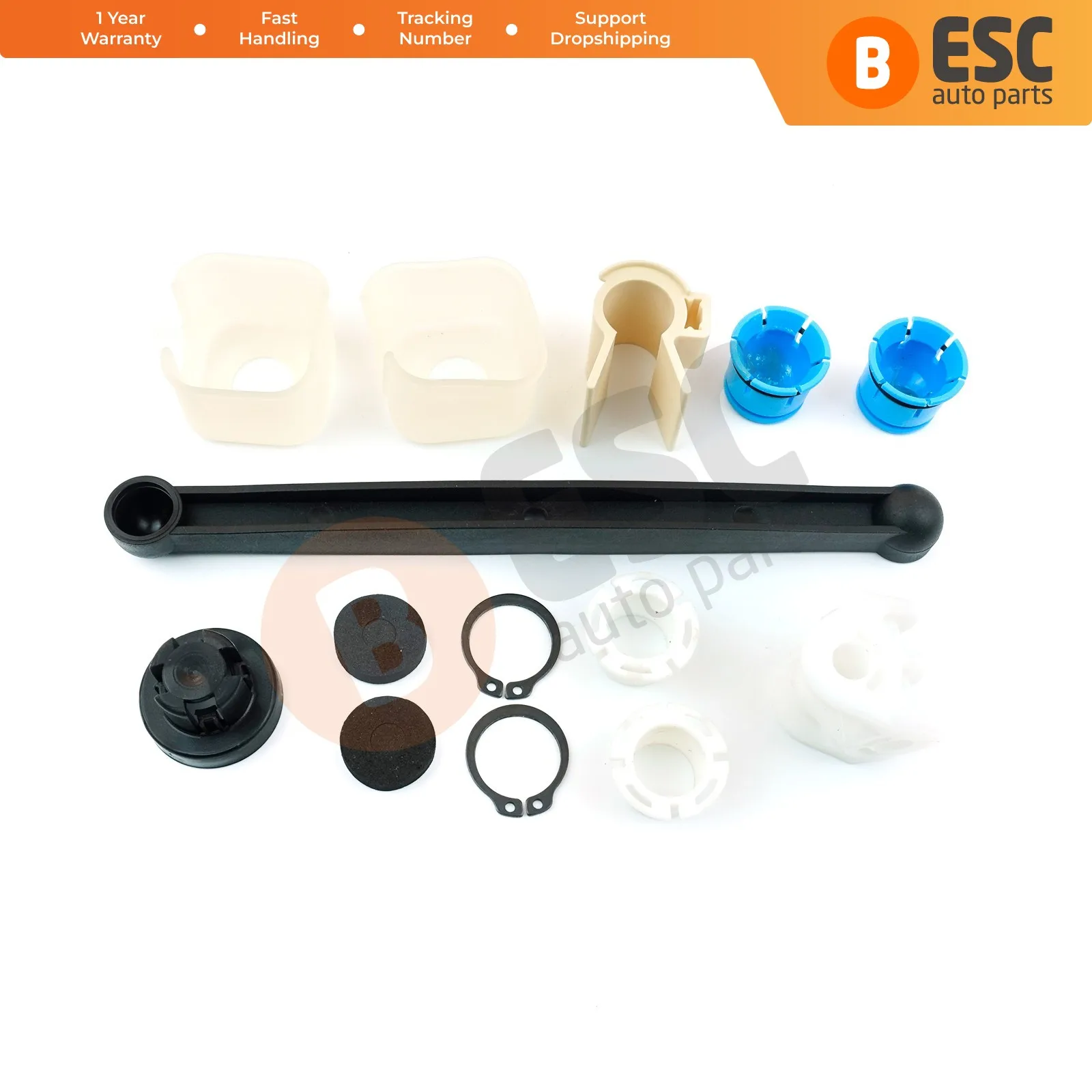 ESC Auto Parts ESP24 Gear Linkage Selector Bush Repair Kit 93183155 for Vauxhall Opel Corsa C Combo Meriva Tigra Fast Shipment