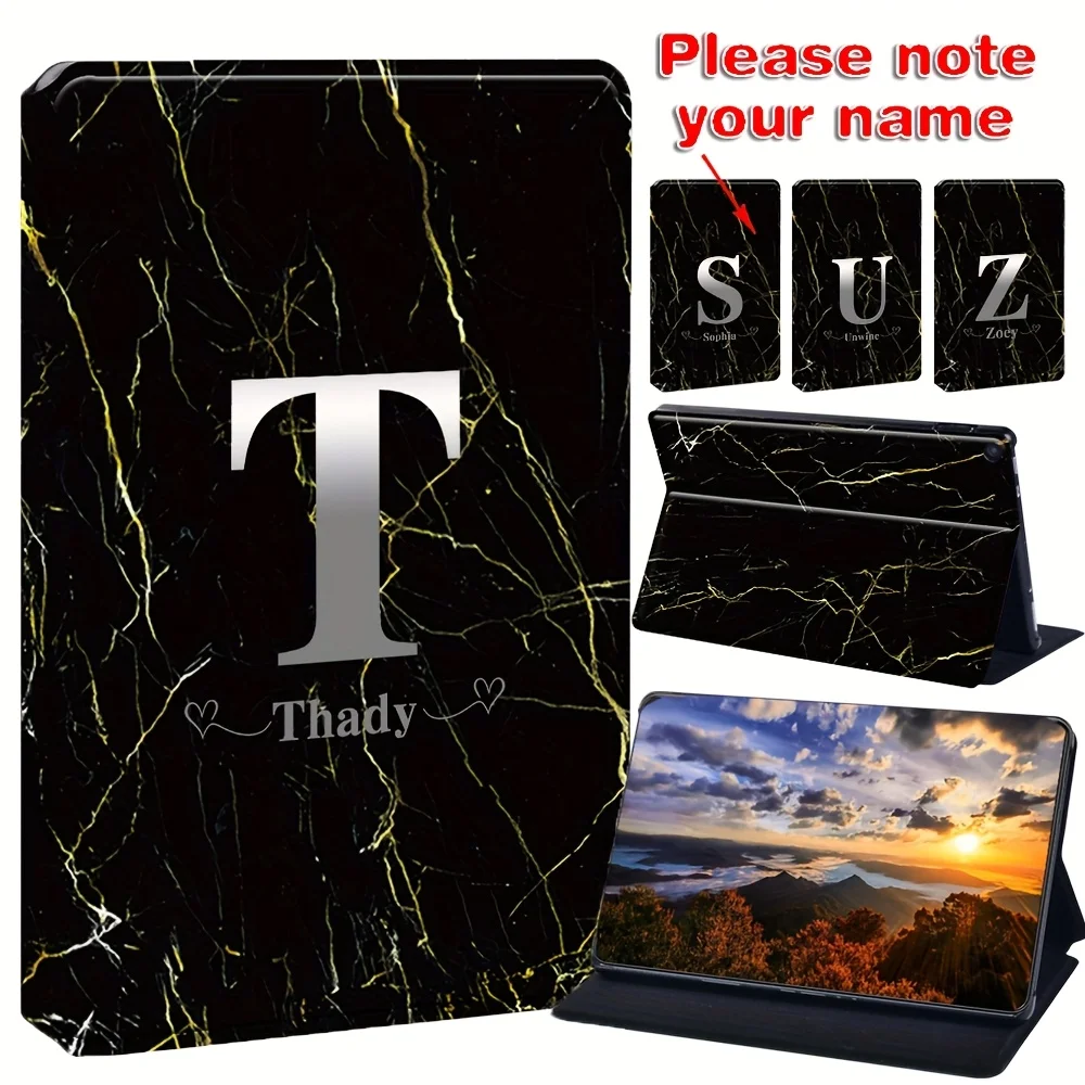 

Чехол из искусственной кожи с подставкой по индивидуальному заказу для Fire HD 10 (9th/7th/5th Gen, 2019/2017/2015) 10 дюймов, складной чехол для планшета