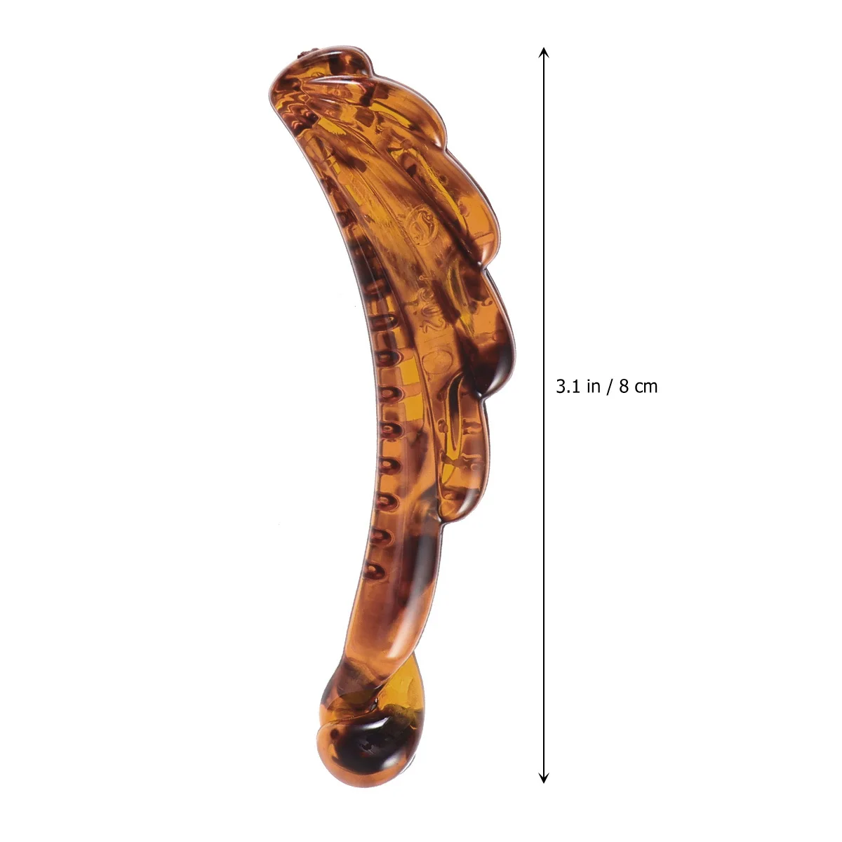 

Deep Coffee Banana Hair Clip Women Fashionable Ponytail Holder Long Hair Clip Strong Tension Updo Claw for Various Occasions