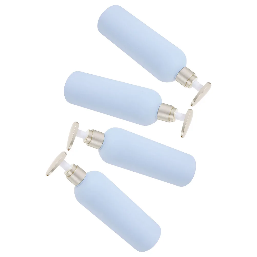 

4Pcs Refillable Pump Lotion Bottles 400ml Empty Press Pump for Shampoo Shower Gel Home Hotel Use Lotion Dispenser Bottle