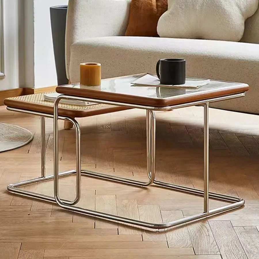 Square Coffee Tables Minimalist Living Room Hotel Luxury Modern Nordic Ideas Japanese Side Table Small Masalar Balcony Furniture