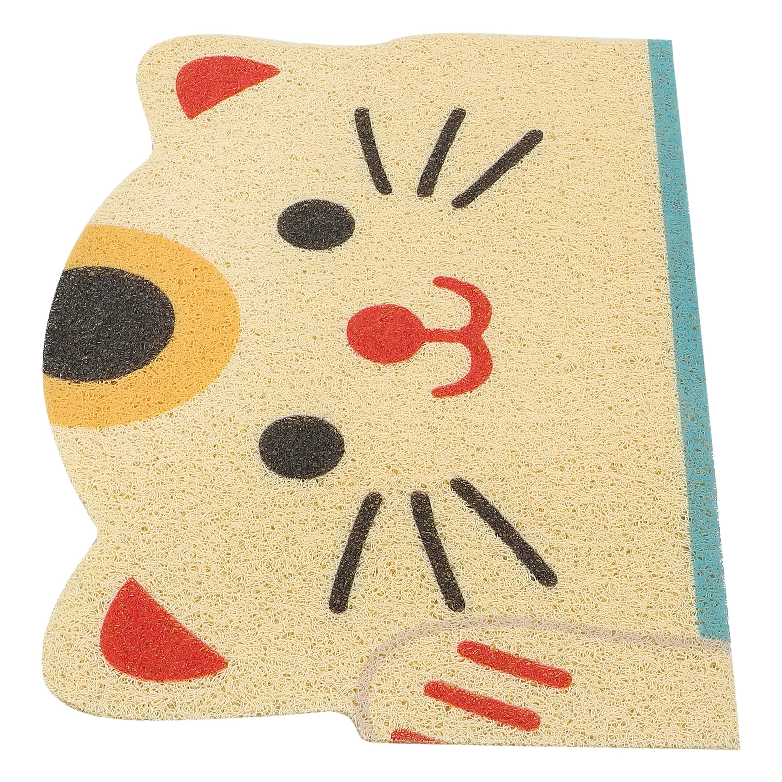 

Large Size PVC Material Non Skid Pet Mats For Cats Dog Food Pad Household Durable Litter Box Mat Small Cat Litter Mat Four