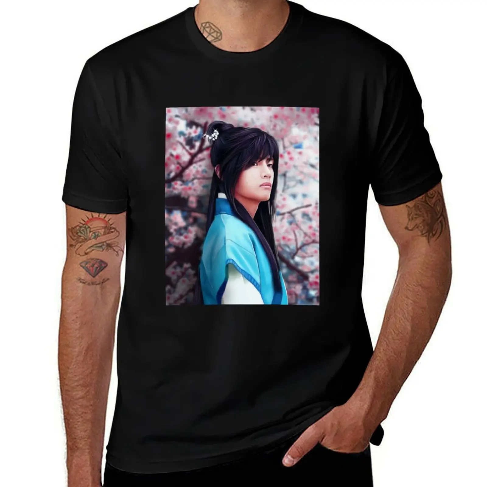 

Hwarang Taehyung Art by AriNira T-Shirt Aesthetic clothing quick-drying custom t-shirts summer top t shirts for men