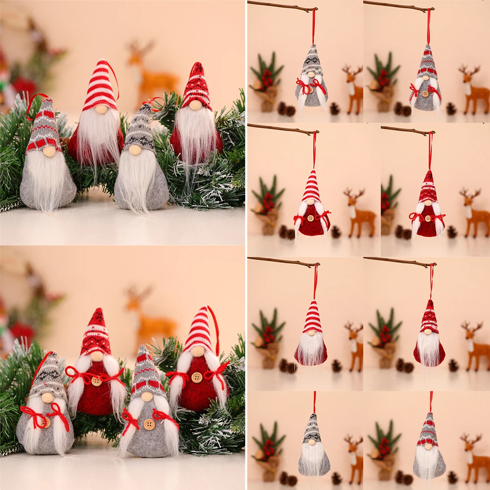 Santa Faceless Gnome Doll Wall Decor 16 X 7 X 5cm Adorable Christmas Decorations Dinner Dwarf Festive Atmosphere