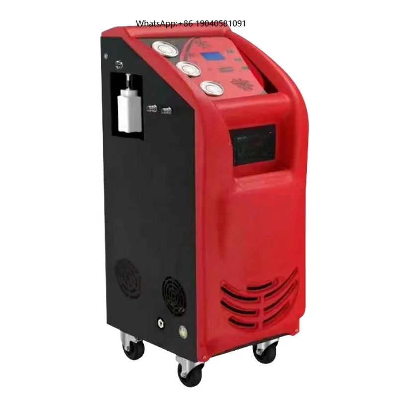 New Auto Air Conditioner Recycling Recharging Flushing Machine Metal Construction Efficient AC Recovery Tool