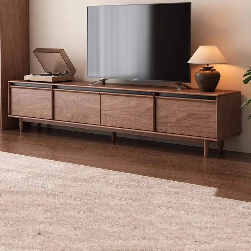 

Современный мобильный ТВ-столик-органайзер для гостиной, роскошные деревянные тумбы-витрины для телевизора