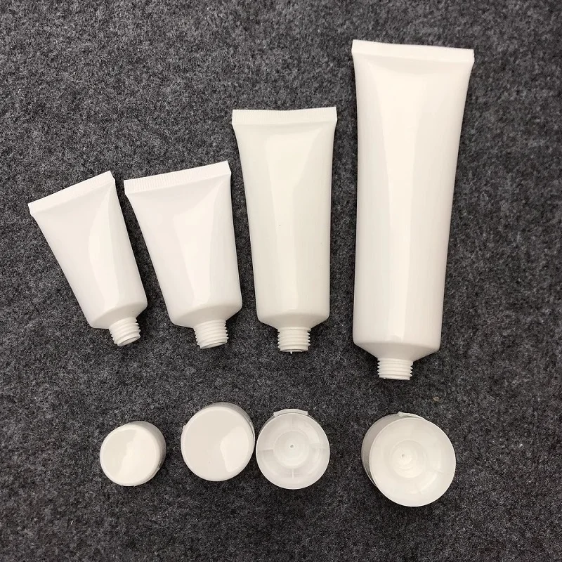 20pcs Empty Plastic Squeeze Soft Tube Packaging Containers Facial Cleanser Skin Care Sunscreen With Screw Lid Flip Lid 120g~250g