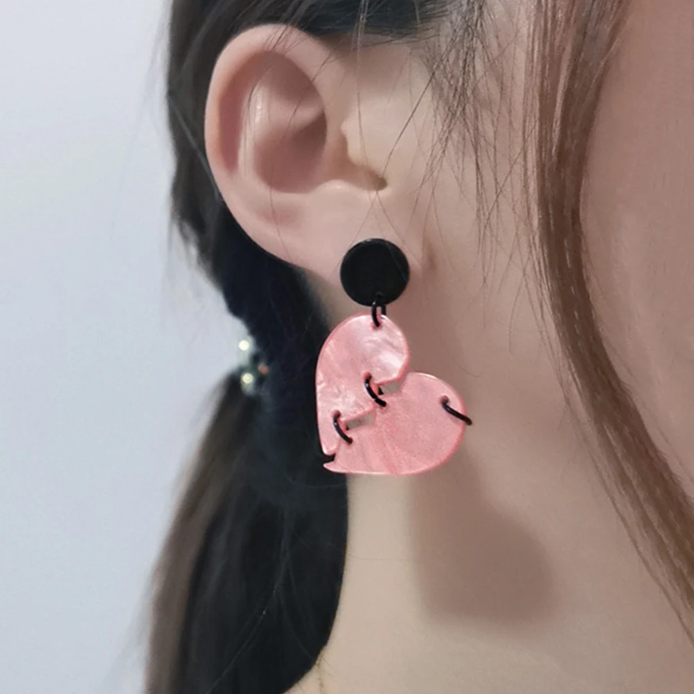 

Love Dangling for Women Valentine's Day Gift Drop Acrylic Lightweight Jewelry Fashion Accessory Birthday Festival Wear for Women