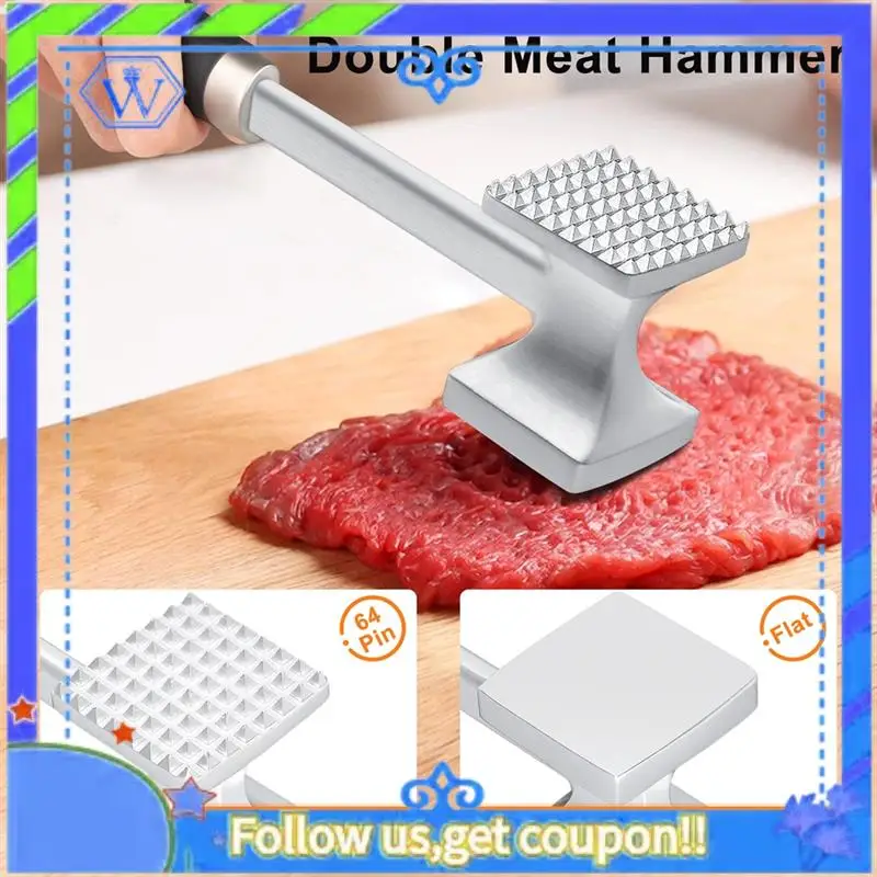 

A55P-Pounder Tool Solid Meat Hammer Pounder Tool For Tenderizing Steak, Beef And Pork