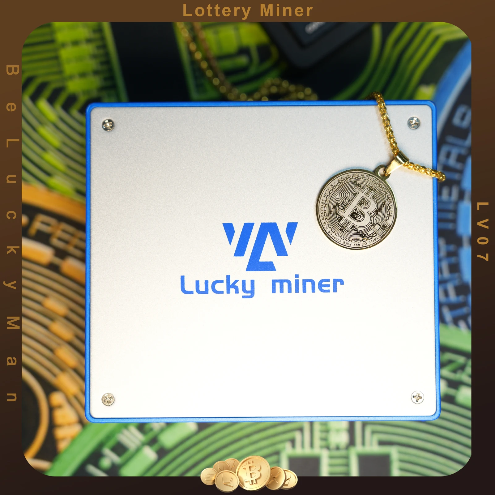 Машина для майнинга биткоинов Lucky Miner LV07 ASIC Майнинг 1TH/S BTC BCH BSV DGB SHA256 криптовалютный Майнер лотерейное устройство