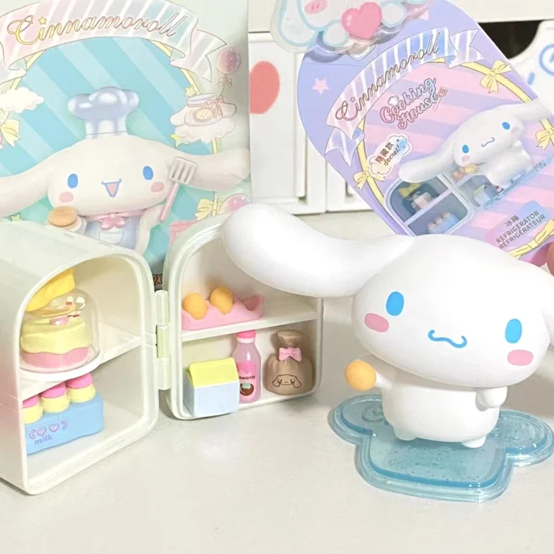 Cinnamoroll Cooking Blind Box MINISO Sanrio Doll Model Decorative Ornaments Children Toys Birthday Gifts Kawaii Trendy Animation